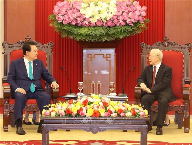 Tổng Bí thư: Quan hệ Việt-Hàn được thử thách qua thời gian, sẽ ngày càng tốt đẹp - Ảnh 8.
