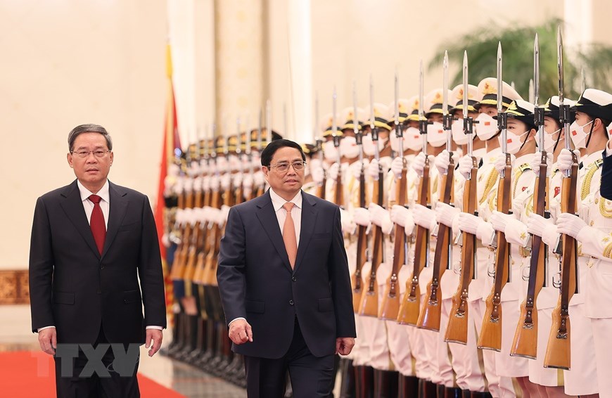 Lễ đón Thủ tướng Phạm Minh Chính thăm chính thức Trung Quốc - Ảnh 5.