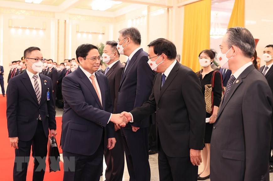 Lễ đón Thủ tướng Phạm Minh Chính thăm chính thức Trung Quốc - Ảnh 9.