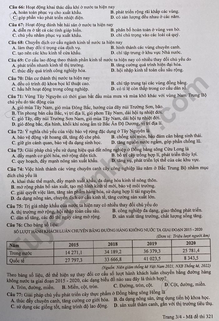 Chi tiết đề thi, giải đề thi môn lịch sử, địa lý, giáo dục công dân - Ảnh 11.