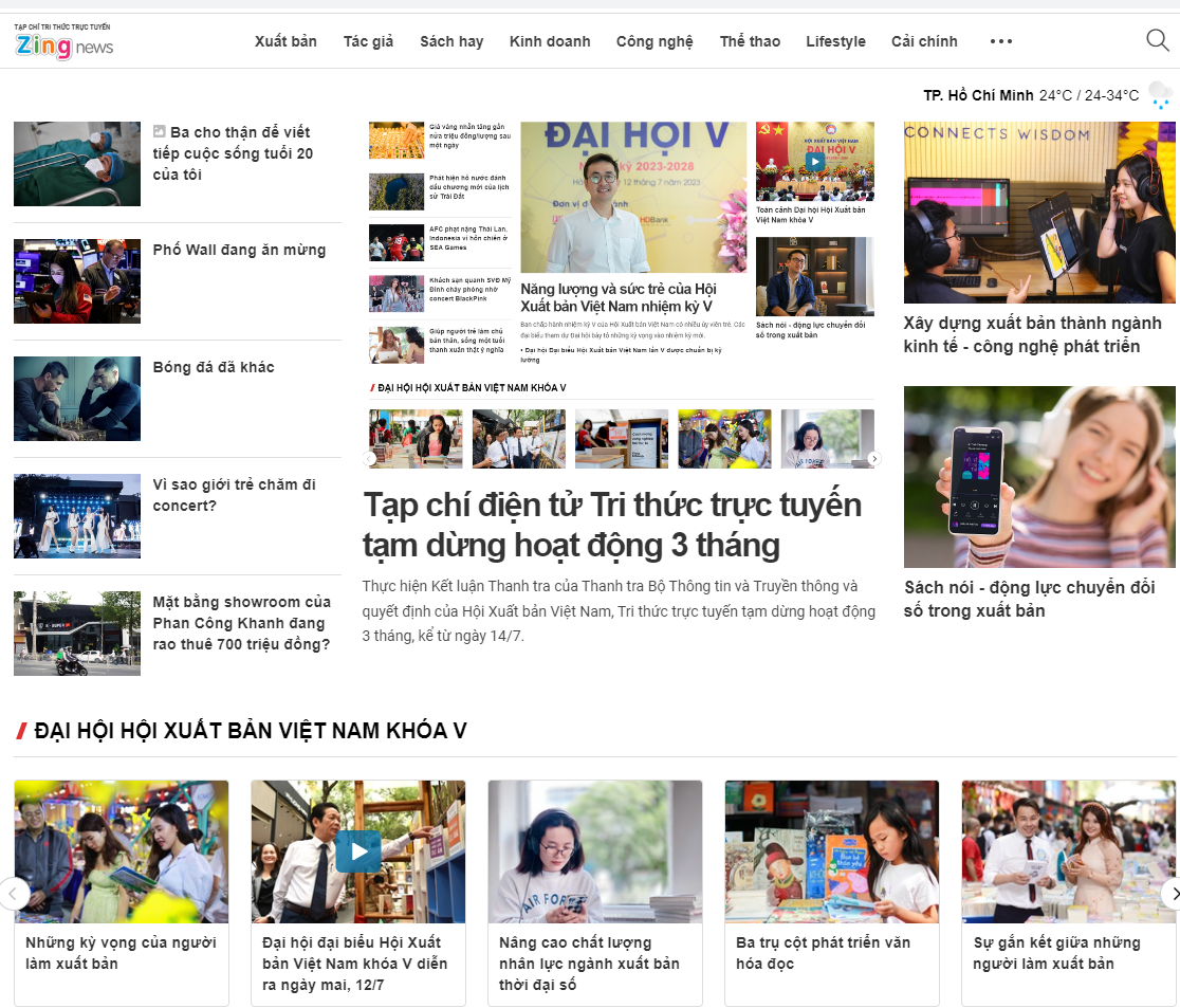 Tạp chí điện tử Tri thức trực tuyến Zing News tạm dừng hoạt động 3 tháng