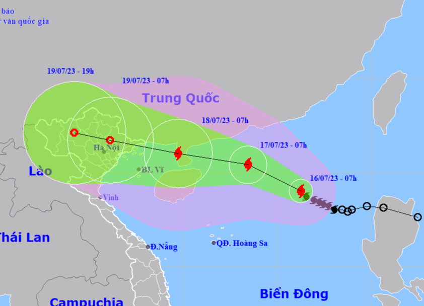 Bão số 1 ảnh hưởng trực tiếp đến đất liền Việt Nam - Ảnh 1.