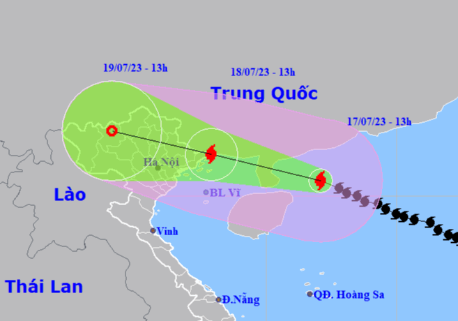 Bão số 1 giật cấp 15 đang áp sát Quảng Ninh-Hải Phòng - Ảnh 1.