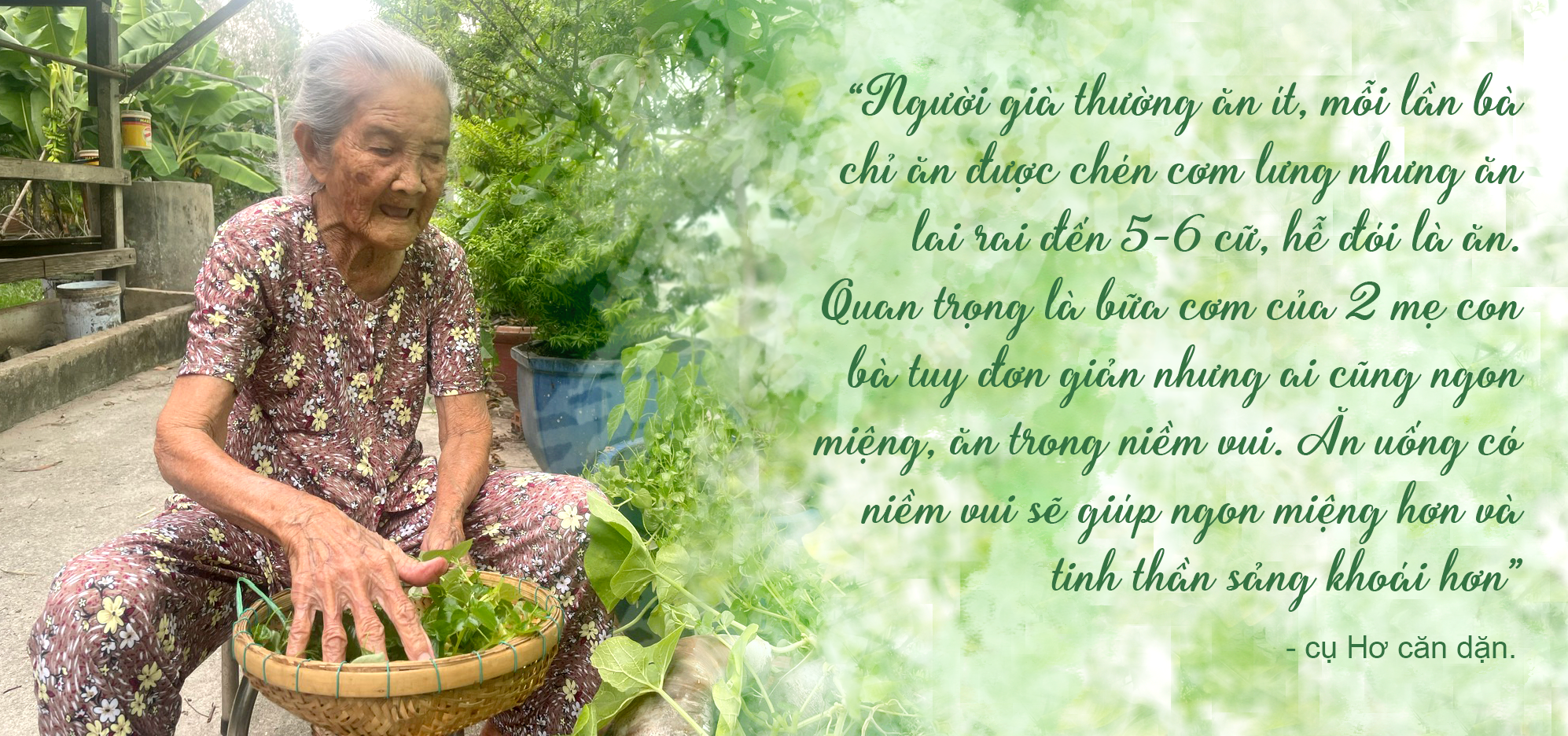 Bí quyết sống thọ của cụ bà 96 tuổi - Ảnh 8.