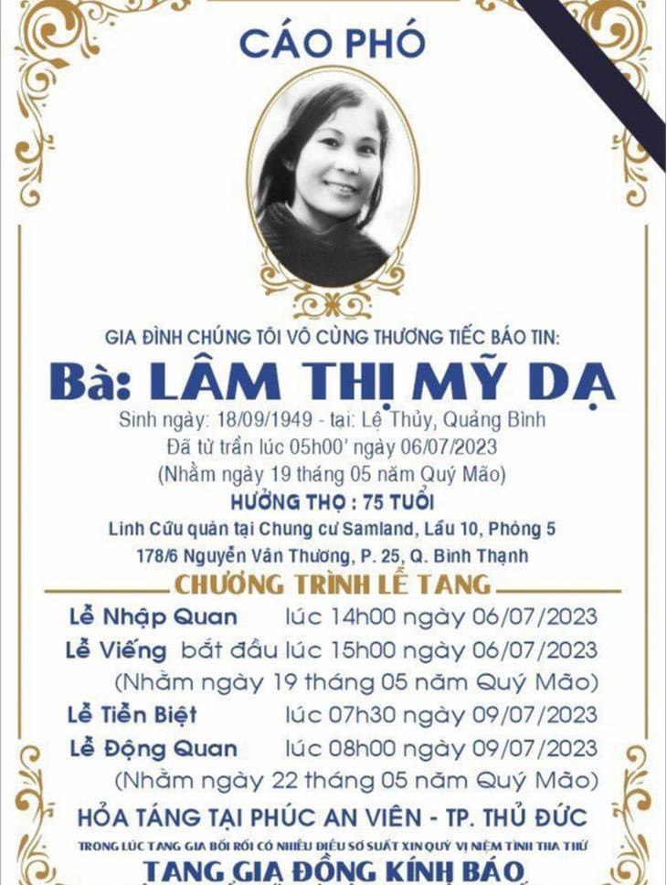 Nhà thơ Lâm Thị Mỹ Dạ qua đời - Ảnh 2.