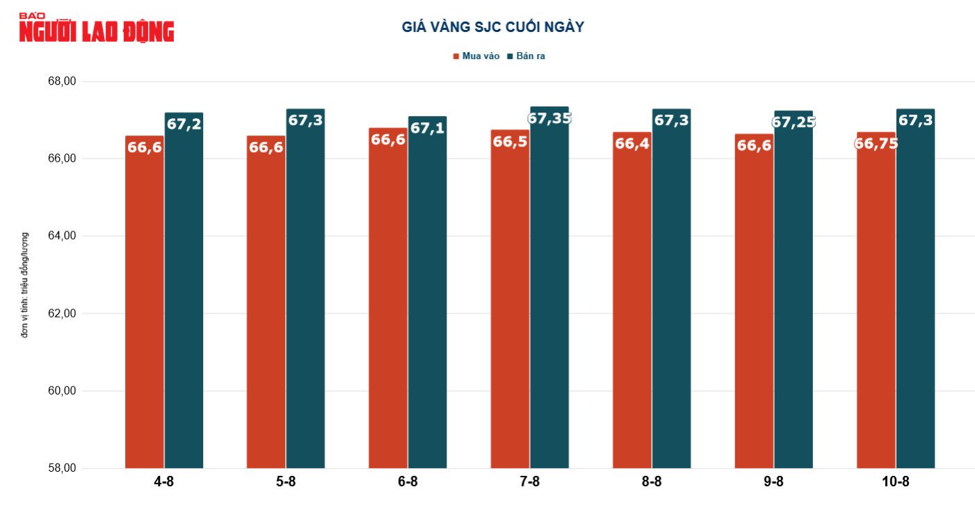 Giá vàng hôm nay 11-8: Vàng trong nước bất động dù thế giới lao dốc  - Ảnh 3.