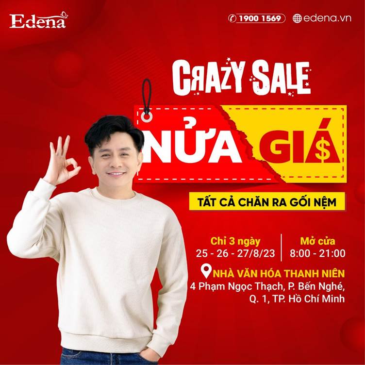 Edena Crazy លក់ 49% ភួយ ខ្នើយ និងពូក តម្លៃត្រឹមតែ 90K ប៉ុណ្ណោះ។ - រូបថត ១. Edena Crazy sale 49%, chăn ra gối nệm chỉ từ 90K. - Ảnh 1.