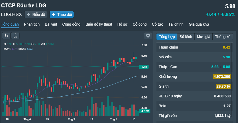 Chủ tịch LDG bị đình chỉ giao dịch chứng khoán 4 tháng - Ảnh 1.