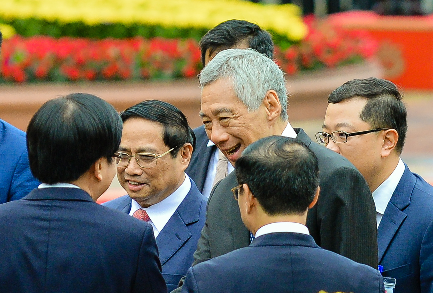 Thủ tướng Việt Nam - Singapore trò chuyện vui vẻ - Ảnh 9.