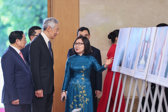 Thủ tướng Việt Nam - Singapore trò chuyện vui vẻ - Ảnh 12.