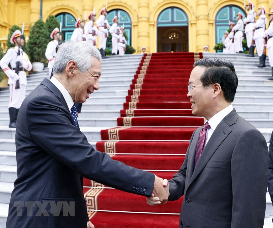 Chủ tịch nước: Chuyến thăm của Thủ tướng Lý Hiển Long tạo động lực mới quan hệ Việt Nam - Singapore - Ảnh 3.