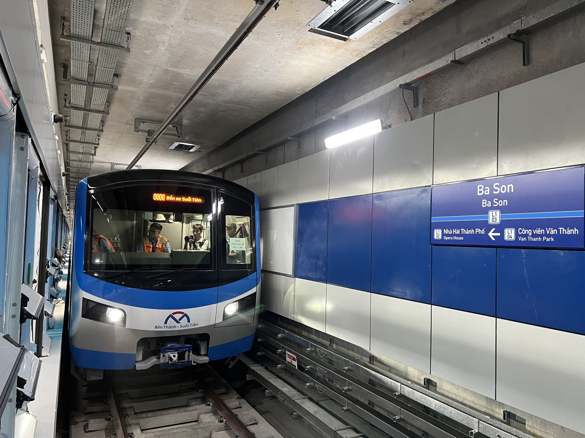 Hình ảnh tàu metro chạy một mạch từ ga Bến Thành đến ga Suối Tiên - Ảnh 7.