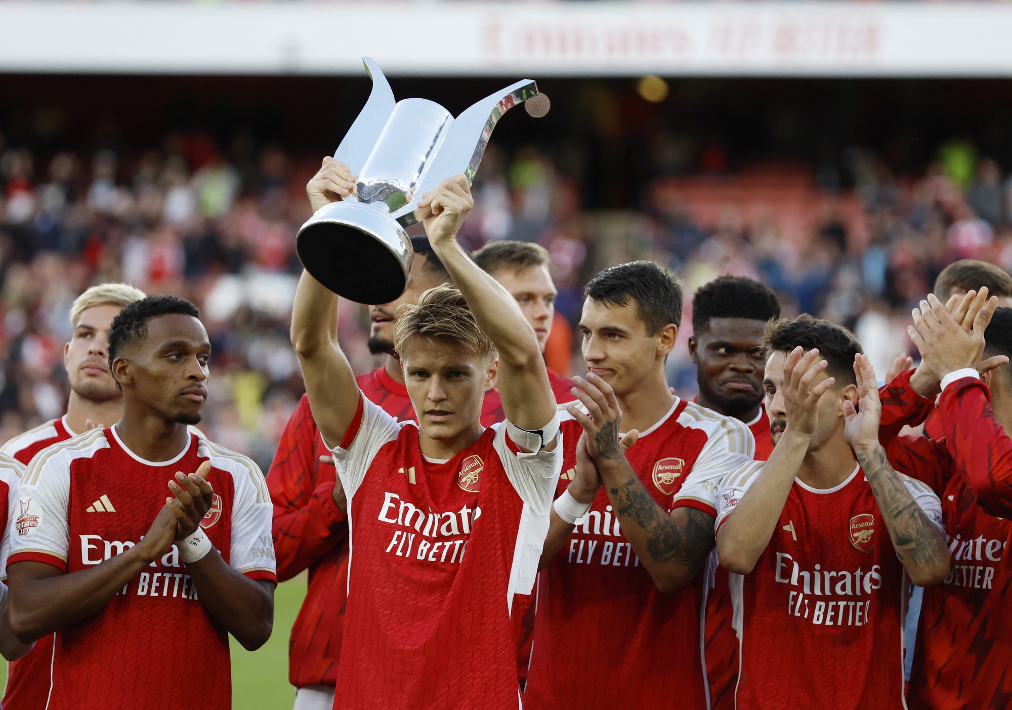 Thắng luân lưu 11 m Monaco, Arsenal vô địch Emirates Cup - Ảnh 5.