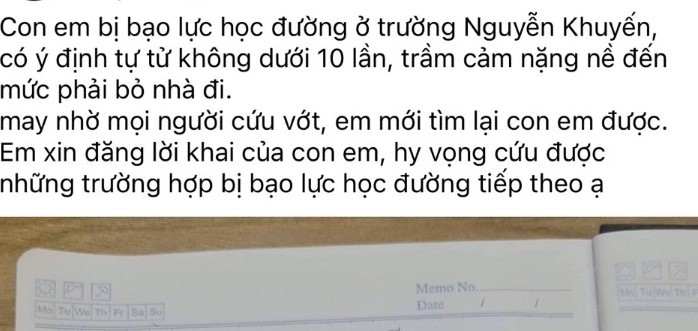 Vụ Phụ Huynh Tố Con Bị 