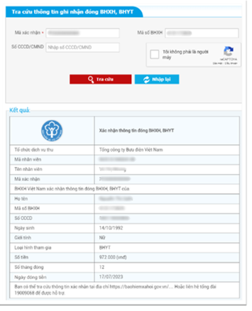 Hướng dẫn tra cứu thông tin đóng BHXH tự nguyện, BHYT online - Ảnh 6.