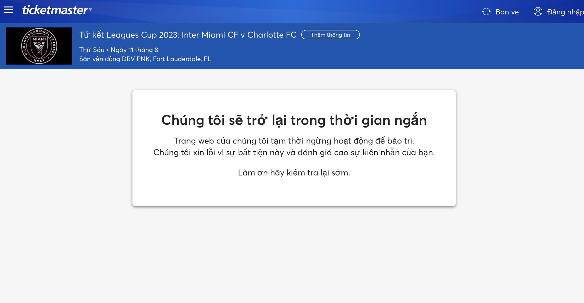 Vé xem Messi tại tứ kết nóng rực, quá tải vì lượt người - Ảnh 1.