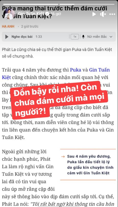 Gin Tuấn Kiệt phủ nhận tin Puka mang thai sau màn cầu hôn chấn động - Ảnh 4.