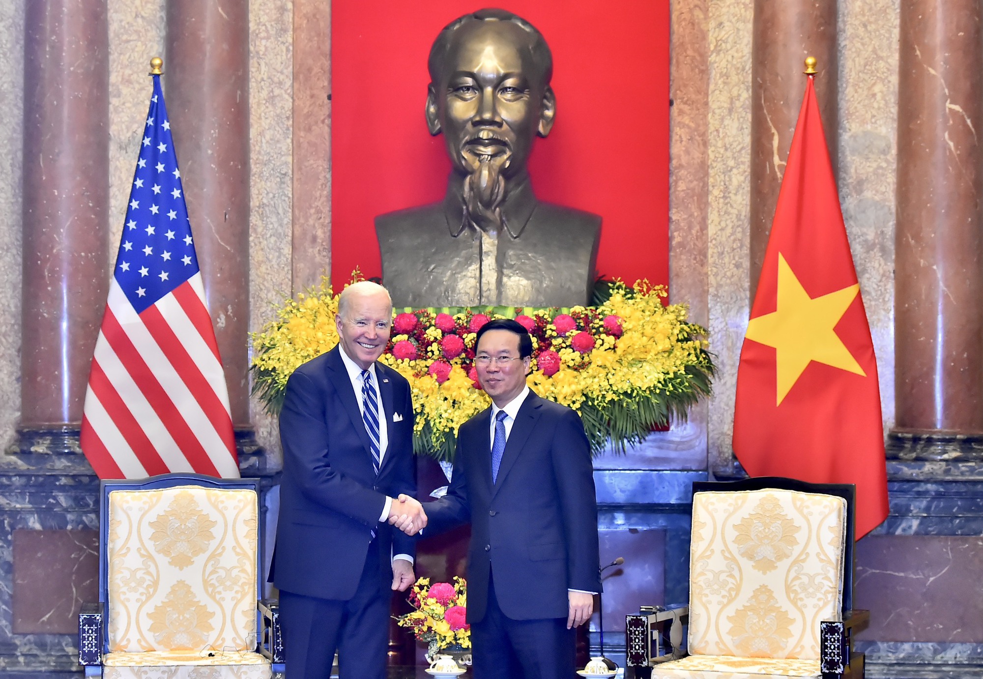 Chủ tịch nước Võ Văn Thưởng hội kiến Tổng thống Mỹ Joe Biden - Ảnh 2.