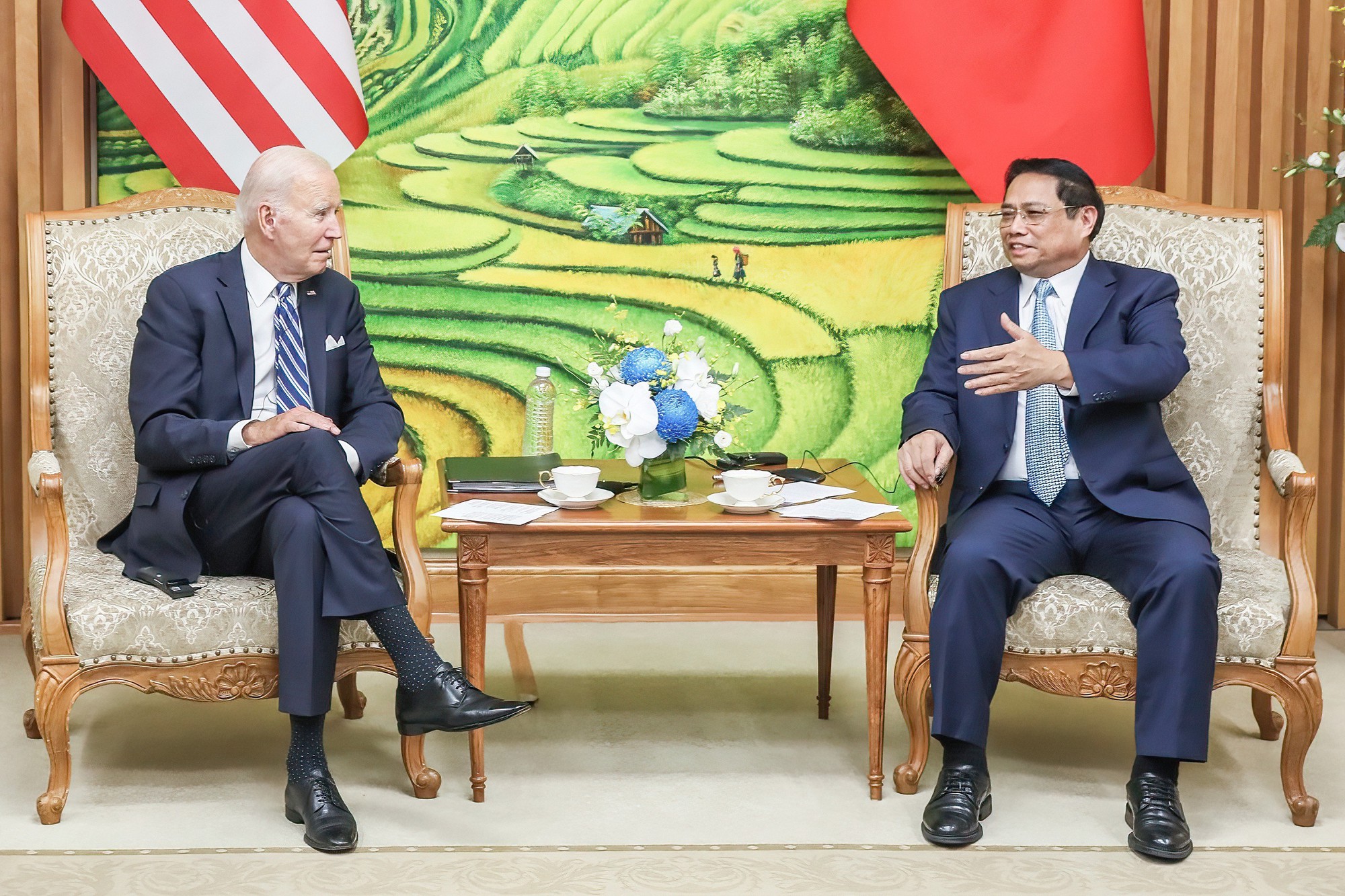 Thủ tướng Phạm Minh Chính hội kiến Tổng thống Mỹ Joe Biden - Ảnh 5.