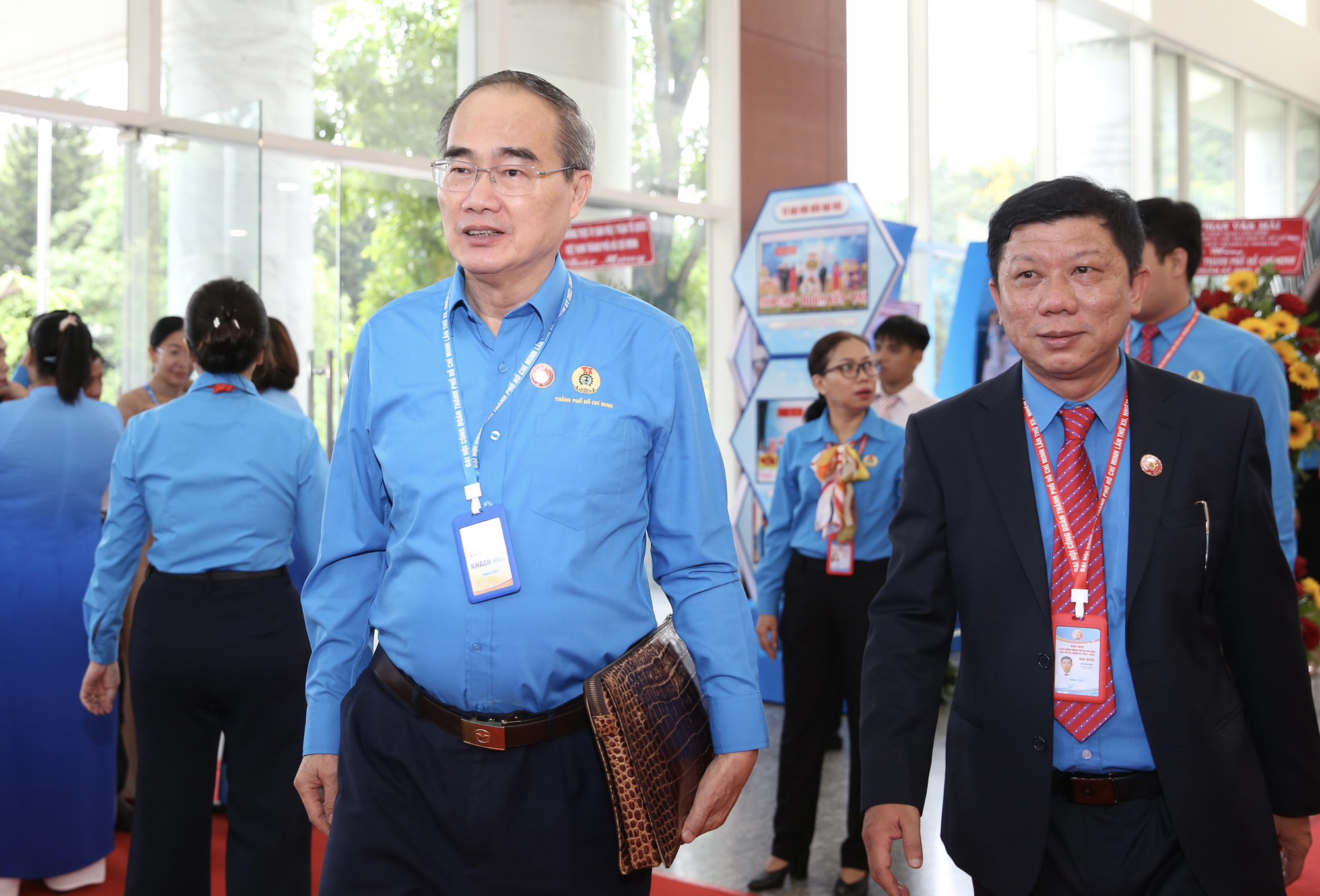 Lãnh đạo Thành ủy TP HCM và Tổng LĐLĐ Việt Nam đến dự phiên bế mạc Đại hội XII Công đoàn TP HCM - Ảnh 5.