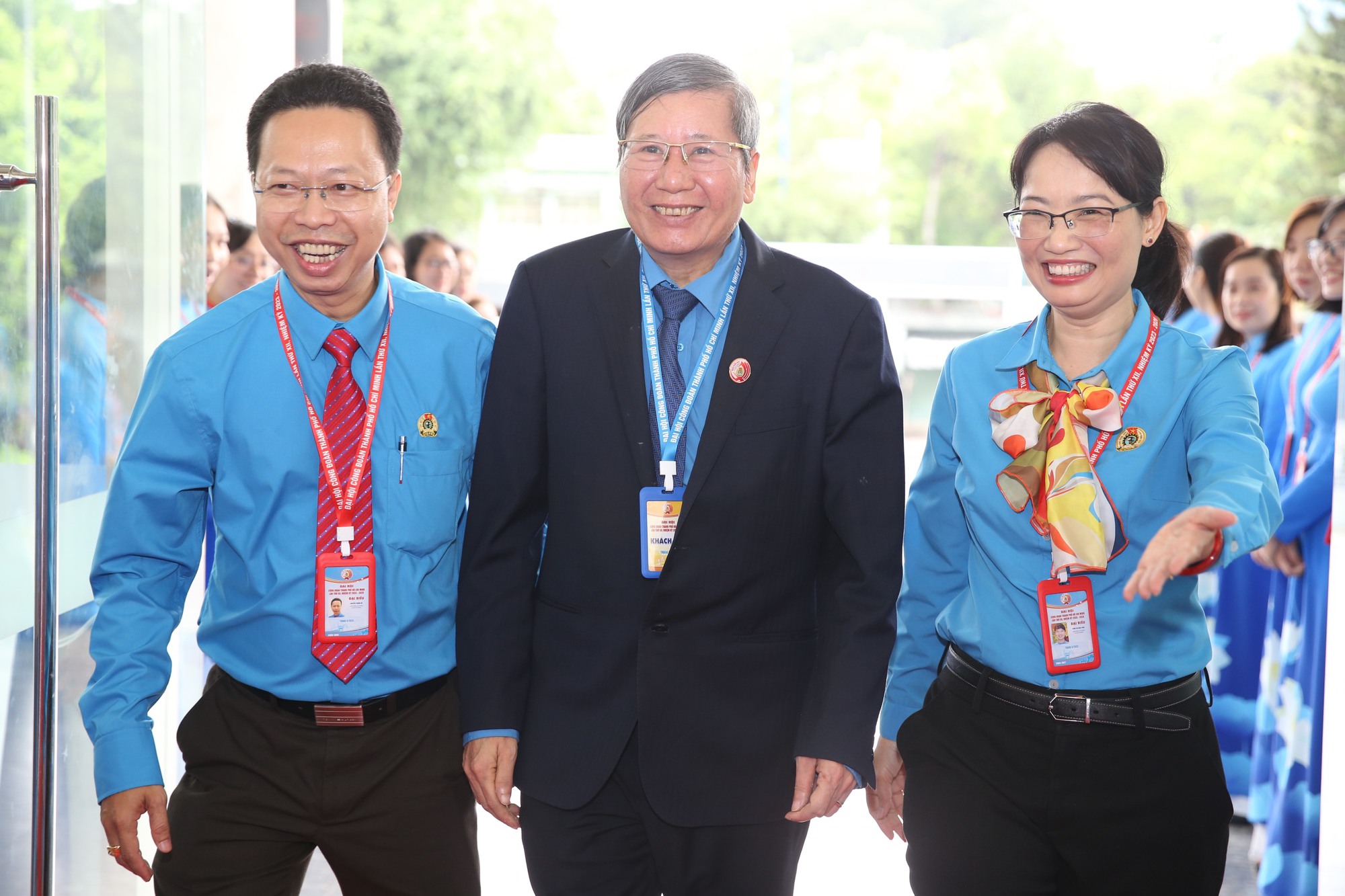 Lãnh đạo Thành ủy TP HCM và Tổng LĐLĐ Việt Nam đến dự phiên bế mạc Đại hội XII Công đoàn TP HCM - Ảnh 7.