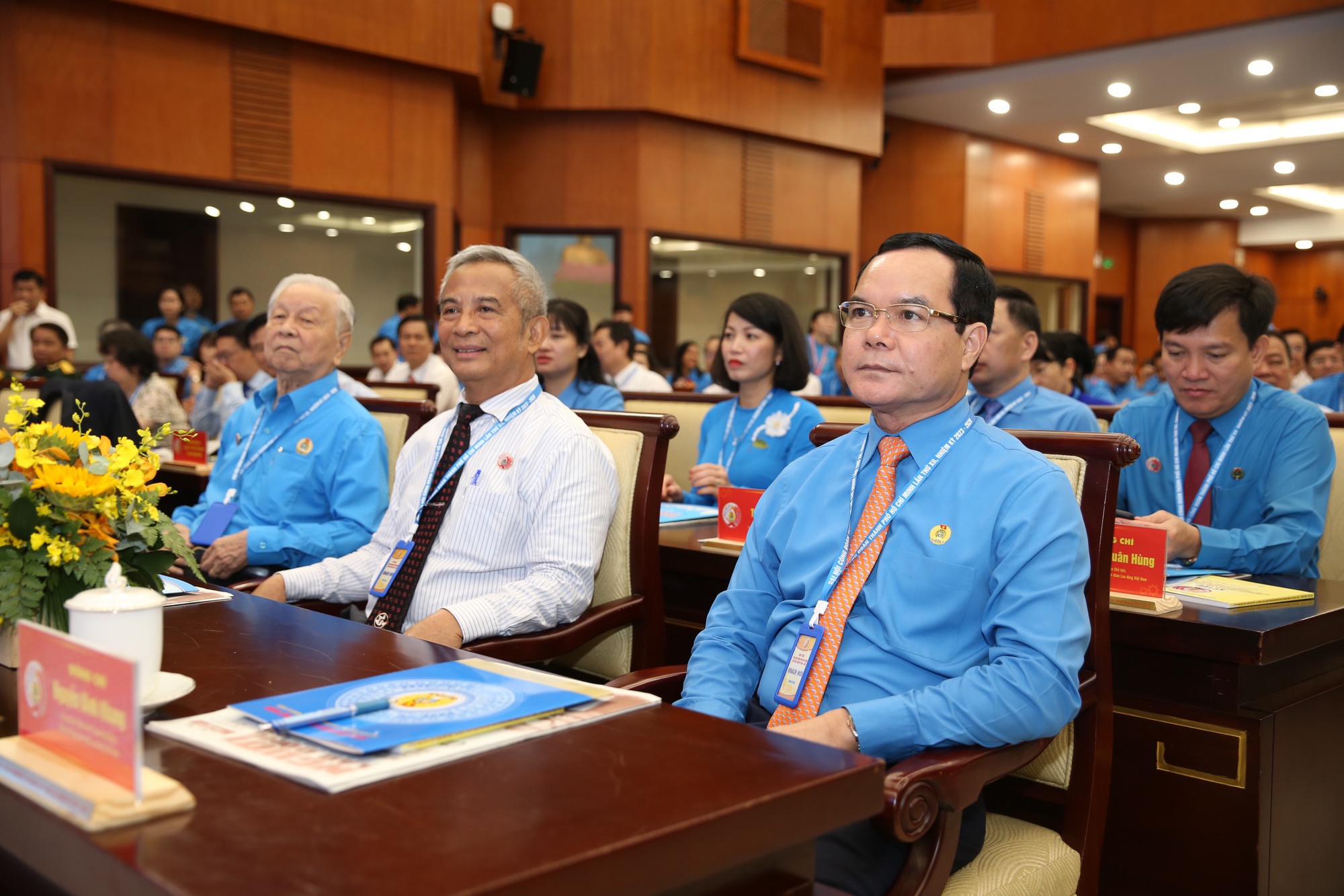 Lãnh đạo Thành ủy TP HCM và Tổng LĐLĐ Việt Nam đến dự phiên bế mạc Đại hội XII Công đoàn TP HCM - Ảnh 10.