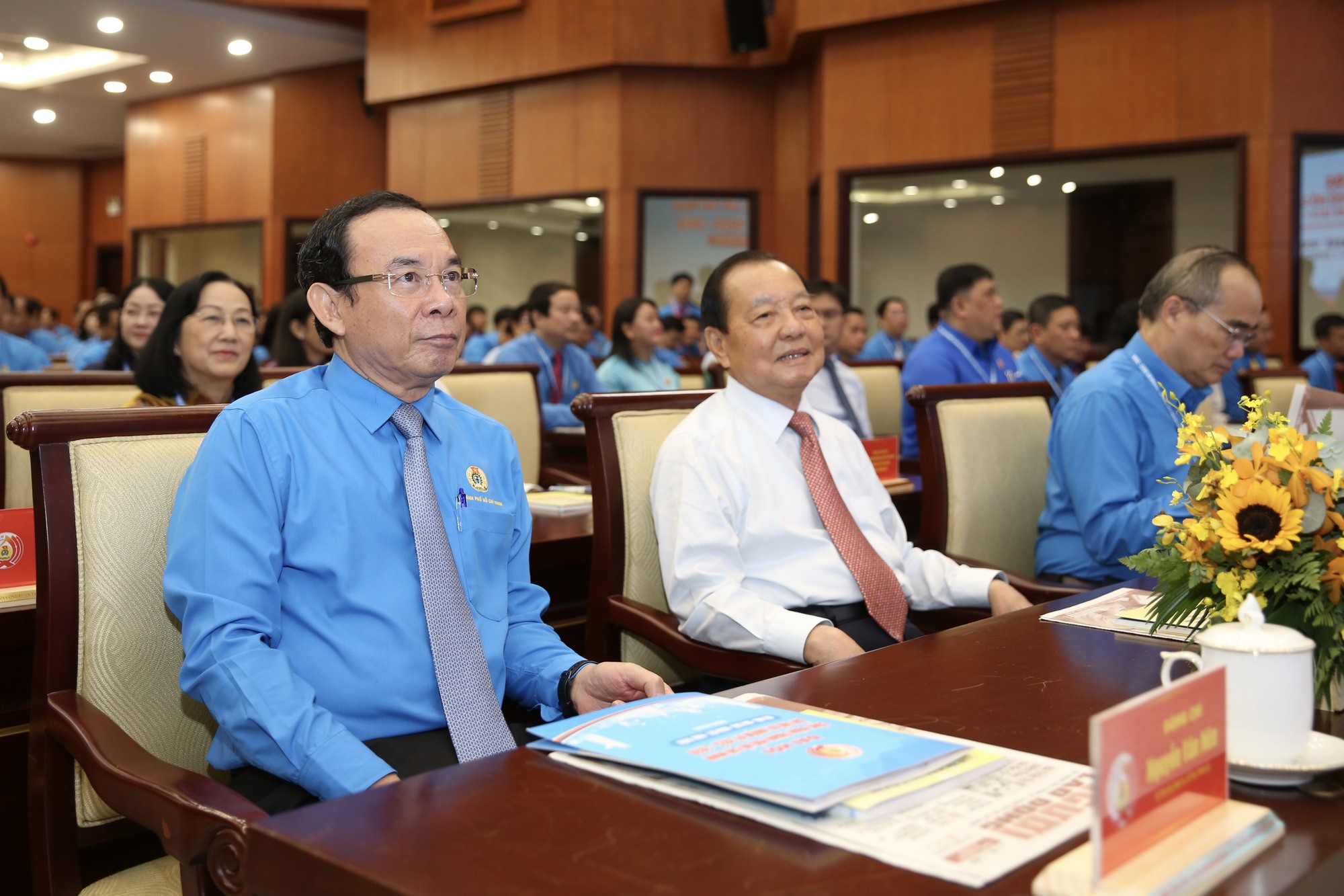 Lãnh đạo Thành ủy TP HCM và Tổng LĐLĐ Việt Nam đến dự phiên bế mạc Đại hội XII Công đoàn TP HCM - Ảnh 11.