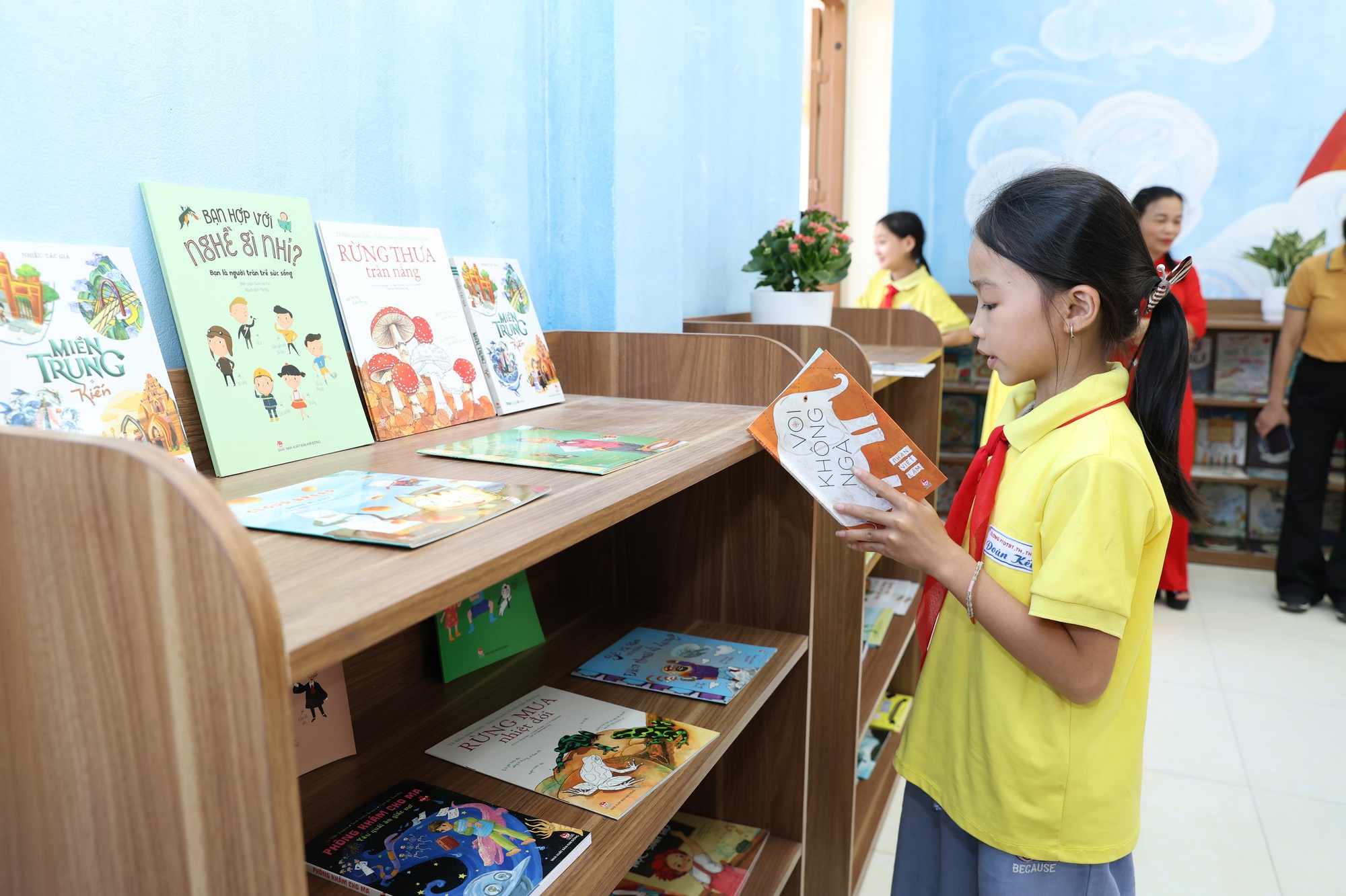 Vietnam Airlines xây dựng Thư viện xanh cho trẻ em tại vùng cao đặc biệt khó khăn - Ảnh 1.