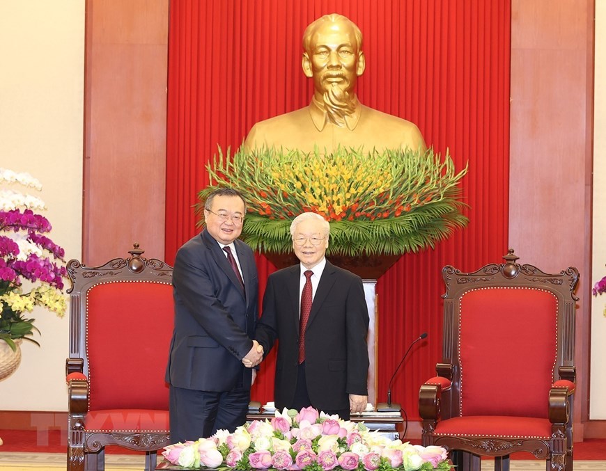 Tổng Bí thư tiếp Trưởng Ban Liên lạc đối ngoại Trung ương Đảng Cộng sản Trung Quốc - Ảnh 5.