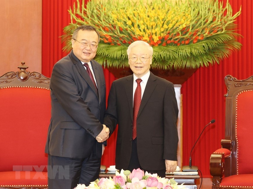 Tổng Bí thư tiếp Trưởng Ban Liên lạc đối ngoại Trung ương Đảng Cộng sản Trung Quốc - Ảnh 4.