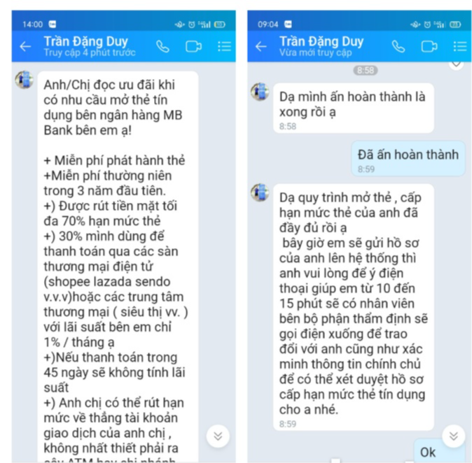 Sập bẫy mở thẻ tín dụng qua APP - Ảnh 1.