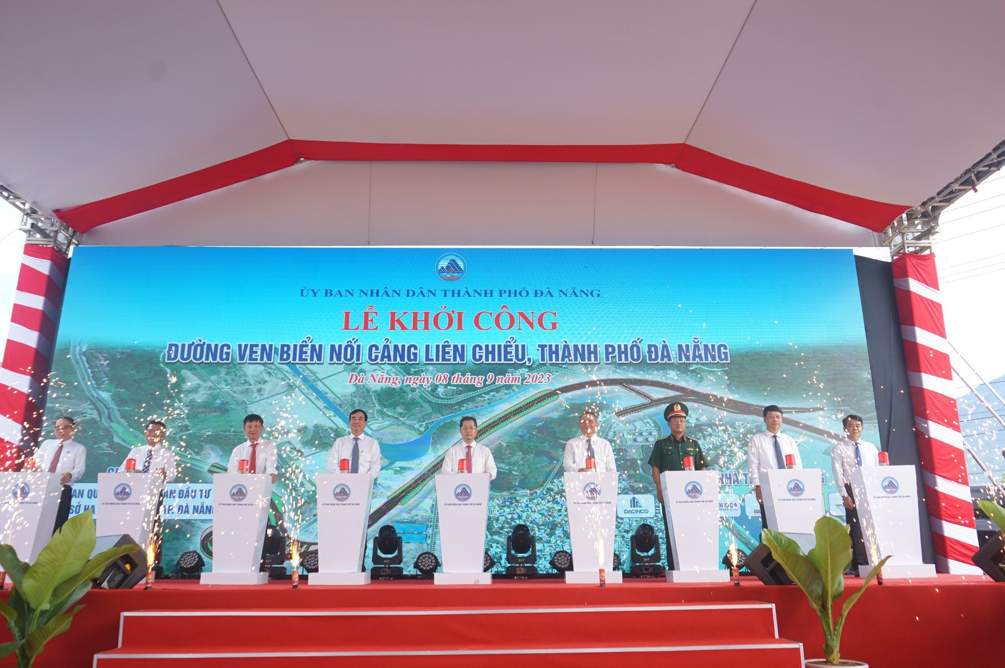 Đà Nẵng khởi công Dự án đường nối cảng Liên Chiểu hơn 1.200 tỉ đồng - Ảnh 1.