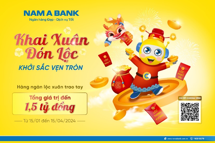 A yellow advertisement with cartoon characters  Description automatically generated