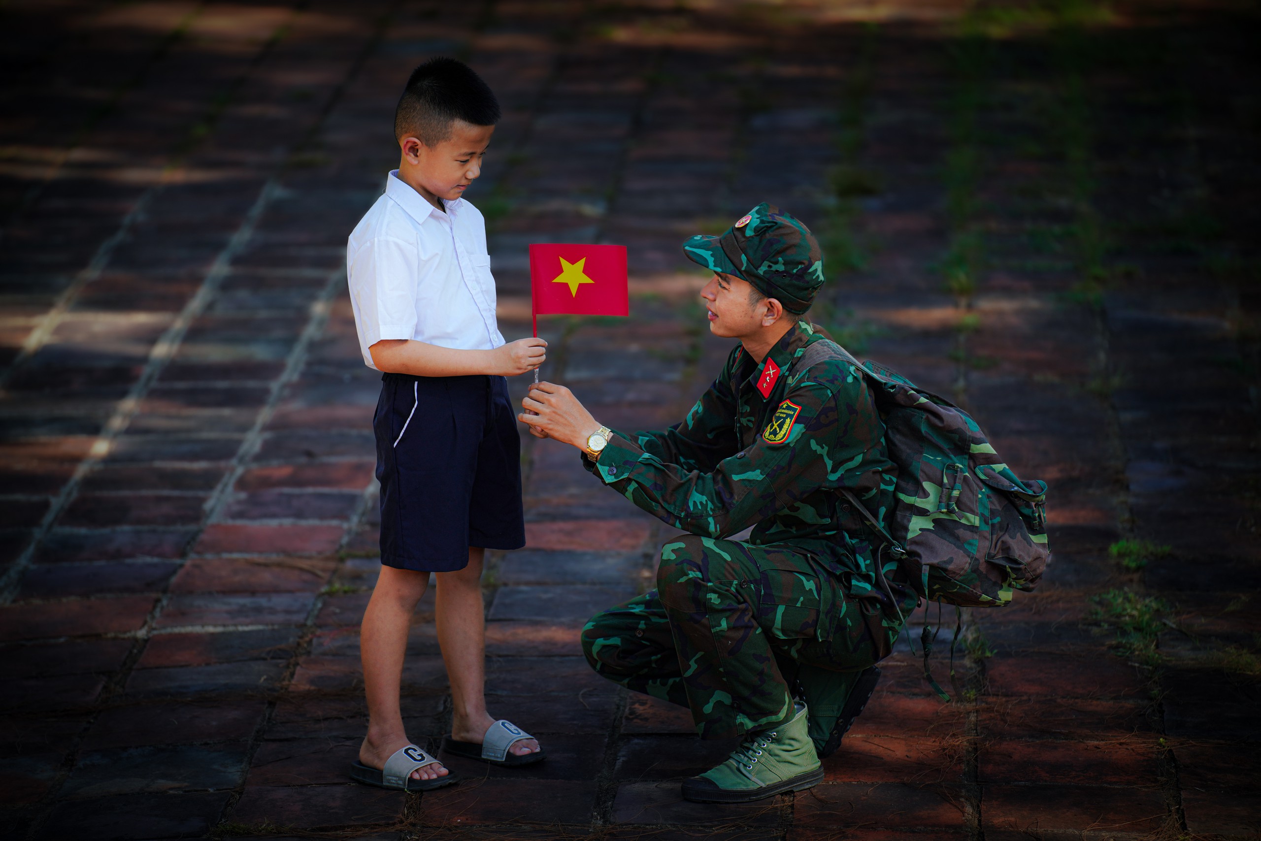 Truyền cảm hứng yêu nước Ảnh NGUYỄN XUÂN THAO