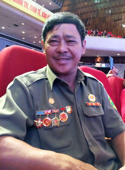 Ông Nguyễn Văn Hùng đã có gần 20 năm tham gia công tác bảo vệ an ninh cơ sở phường Khương Mai