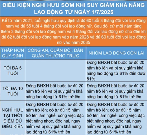 Những trường hợp được nghỉ hưu sớm từ 1-7-2025- Ảnh 4.