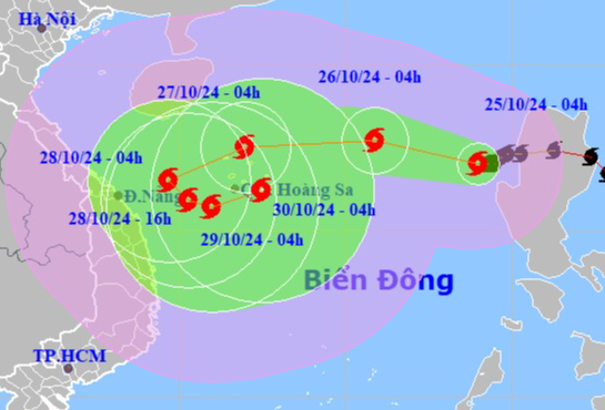 Bão Trami giật cấp 12, sóng biển cao 7-9 m, các tỉnh Trung Bộ khẩn trương  ứng phó- Ảnh 1.