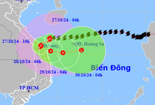 Bão Trami giật cấp 12 áp sát Đà Nẵng, mưa lớn 600 mm ở Trung Bộ- Ảnh 1.