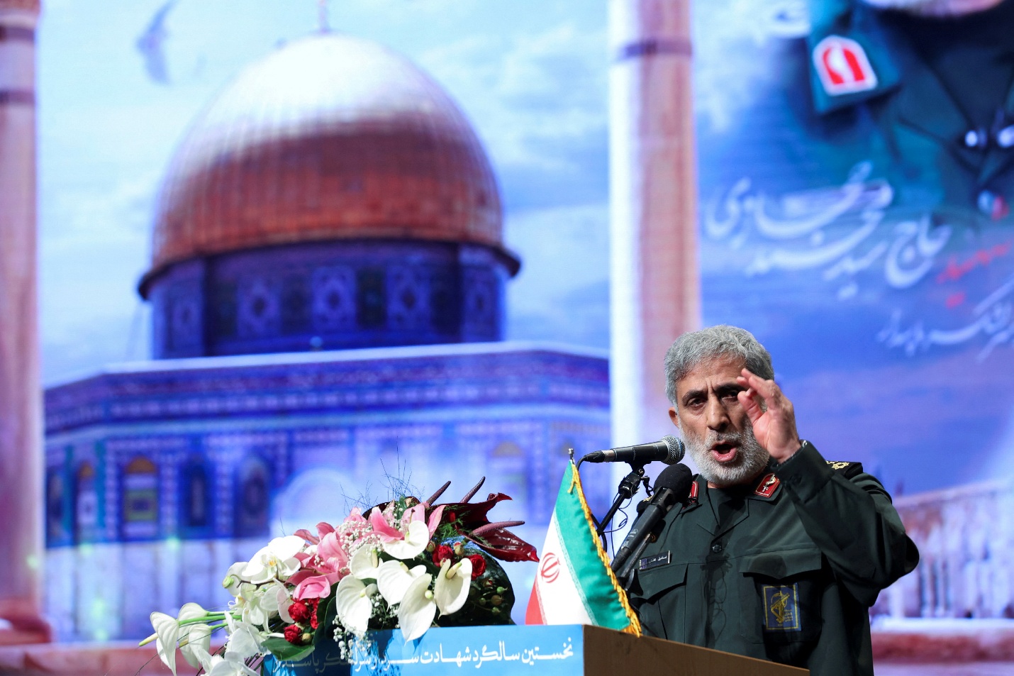 Ceremony marking the anniversary of the death of senior Iranian military commander Mohammad Hejazi, in Tehran