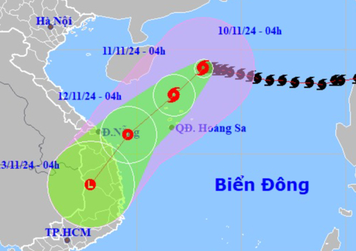 Bão số 7 "bẻ lái" hướng vào Quảng Trị - Quảng Ngãi?- Ảnh 1.