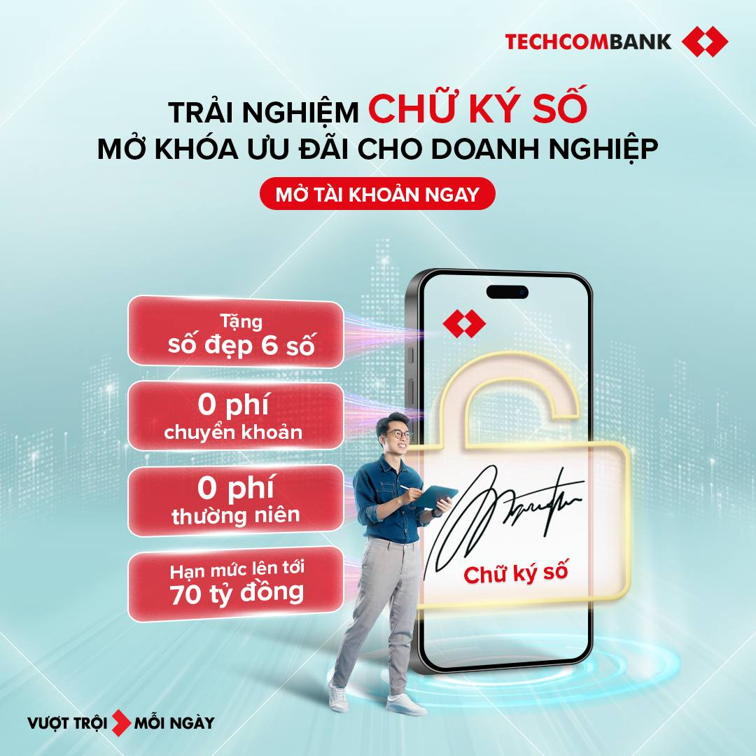 Trải nghiệm đa tiện ích trên nền tảng số dành cho doanh nghiệp- Ảnh 3. Techcombank Business