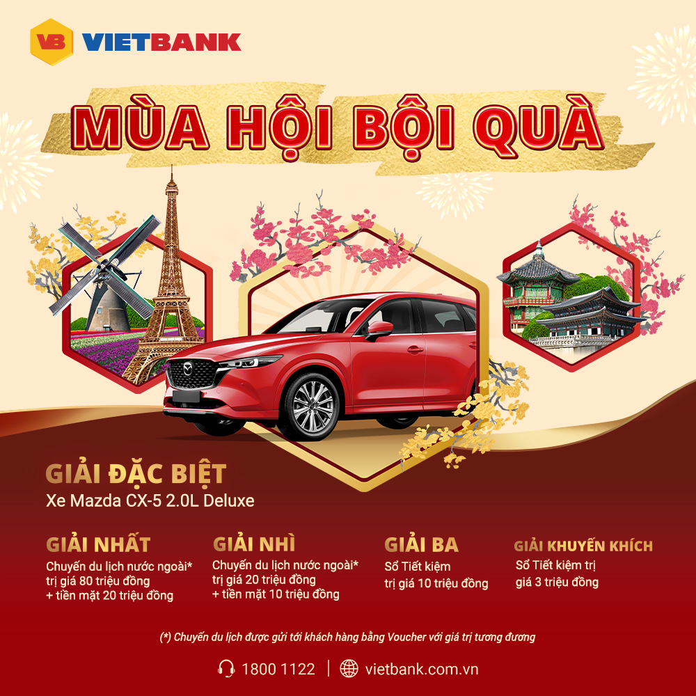 Vietbank tiếp tục tri ân khách hàng với loạt ưu đãi khủng- Ảnh 2.