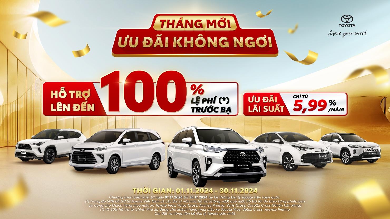 Cơ hội cuối cùng để sở hữu xe Toyota với ưu đãi 100% lệ phí trước bạ- Ảnh 1.