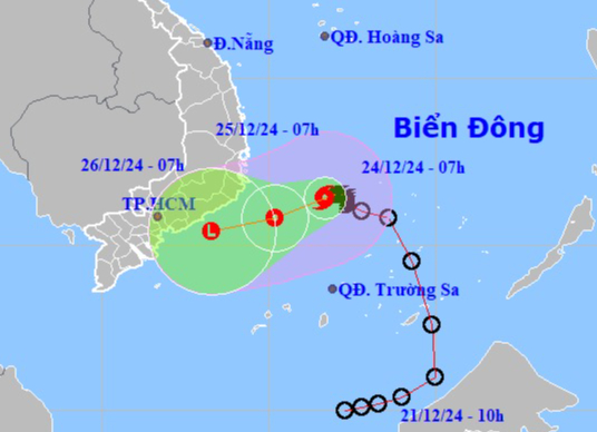 Bão số 10 có khả năng ảnh hưởng đến đất liền TP HCM và Nam bộ hay không?- Ảnh 1.