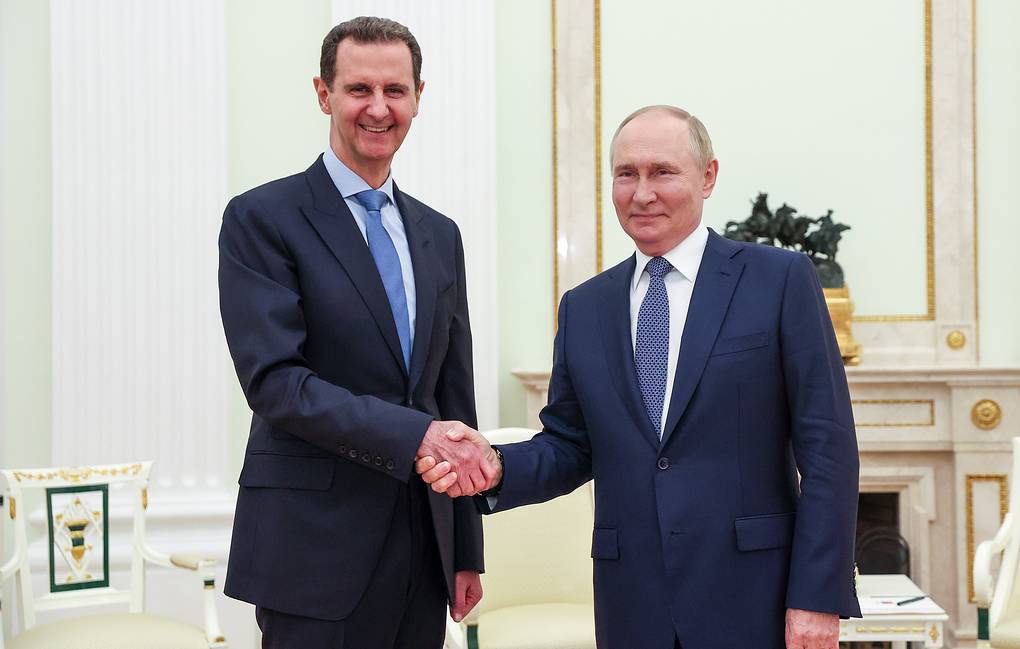 Syrian President Bashar Assad and Russian President Vladimir Putin Valery Sharufulin/TASS