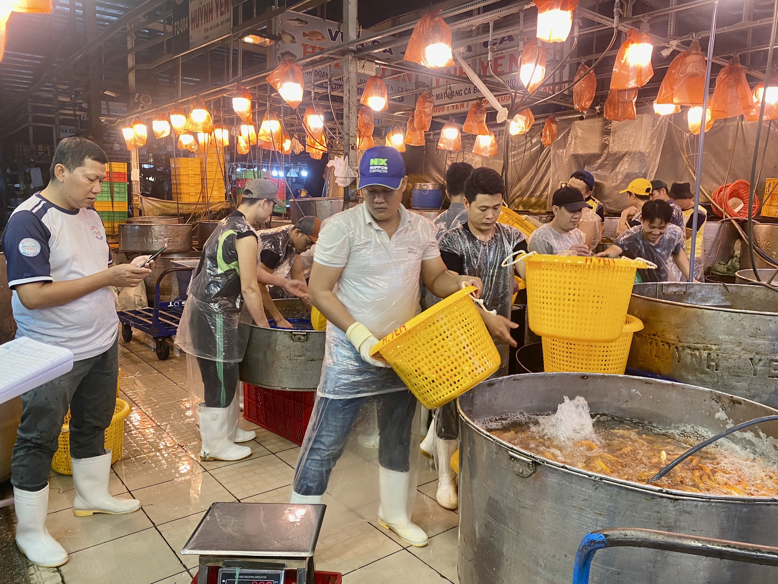 Chợ cá chép cúng ông Táo tại TP HCM đêm khuya nhộn nhịp- Ảnh 2.