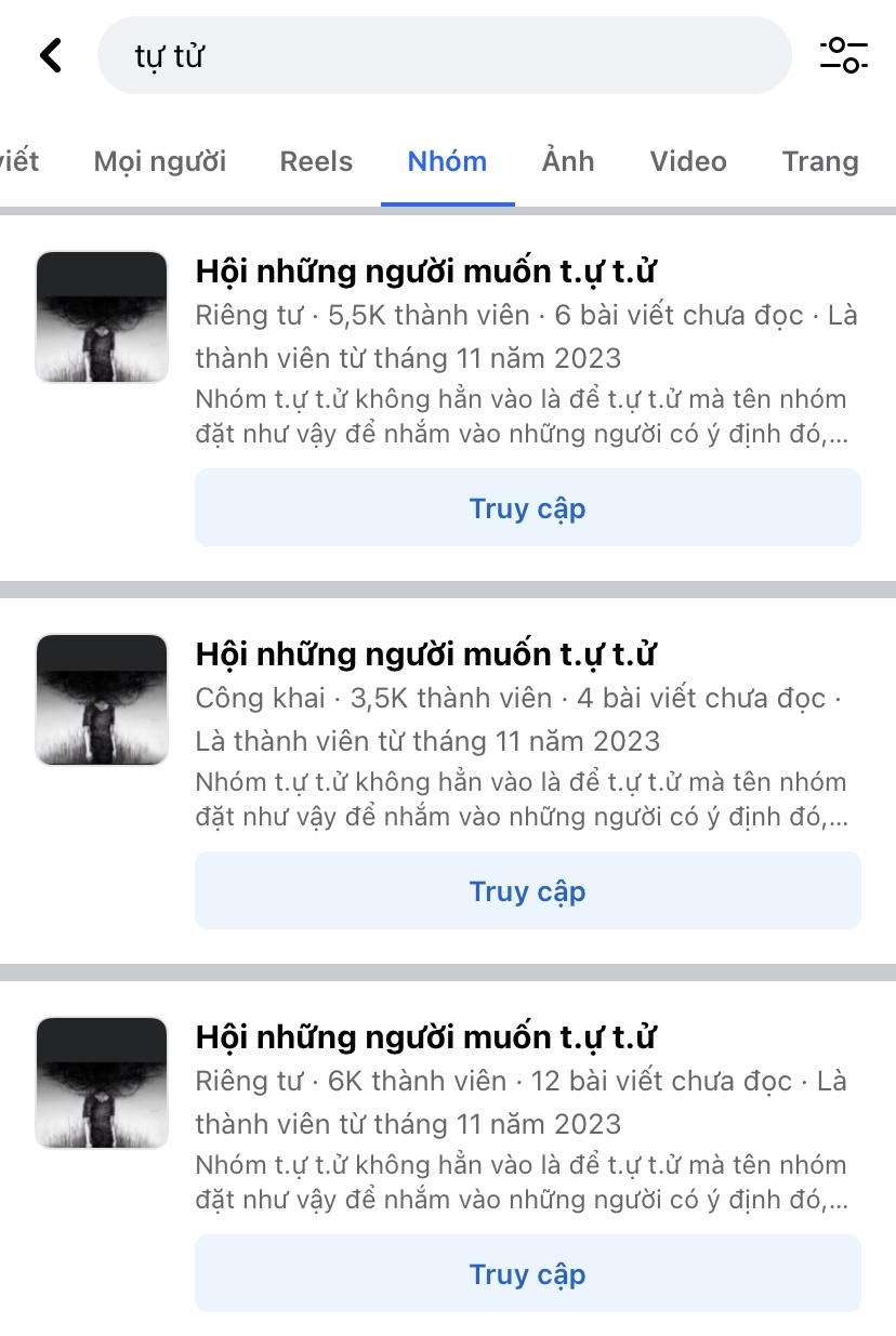 Những hội nhóm “chết người”: Kích động, rủ rê tự tử- Ảnh 2.