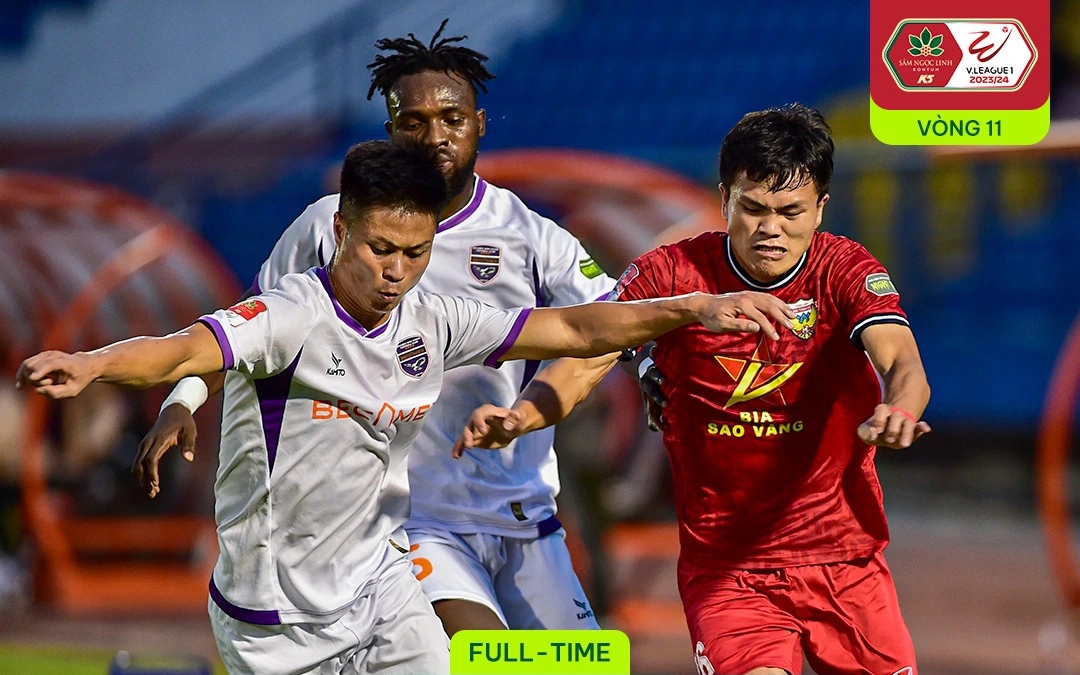 V-League 2023-2024: Tân binh lập công, B.Bình Dương thắng kịch tính trên sân nhà