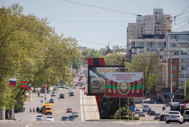 Đường phố ở TP Tiraspol thuộc Transnistria. Ảnh: Reuters