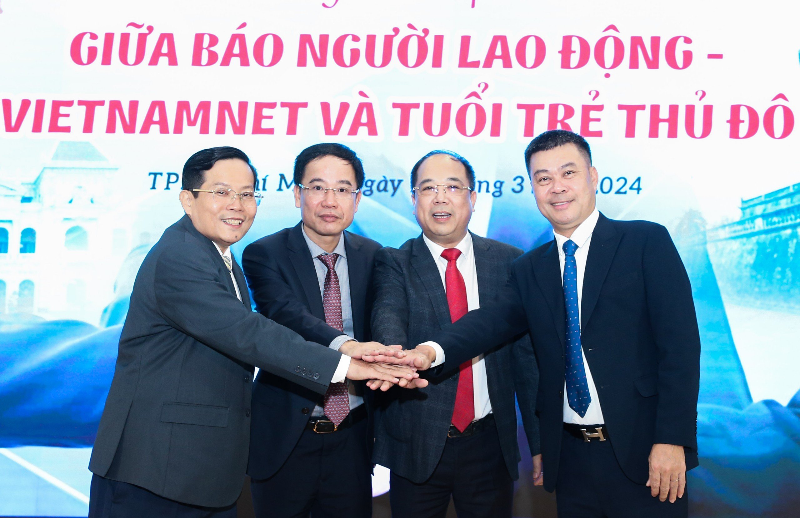Báo Người Lao Động, Báo VietNamNet, Báo Tuổi trẻ Thủ đô ký kết hợp tác- Ảnh 6.